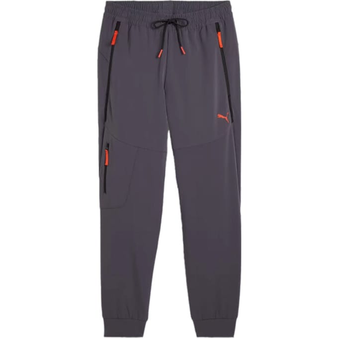 Puma tech track pants wv in de kleur grijs.