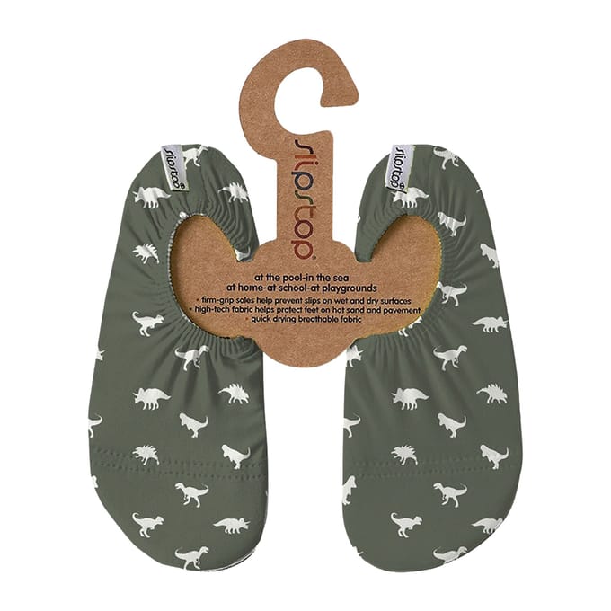 Slipstop antislip waterschoen Dino Green - Maat S 24-26