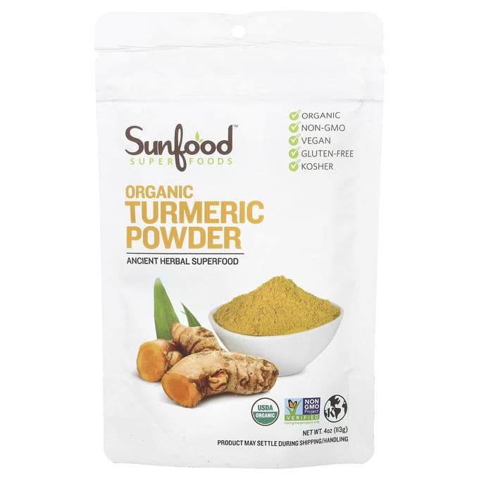 Sunfood, Poudre de Curcuma Bio, 4 oz (113g) beige