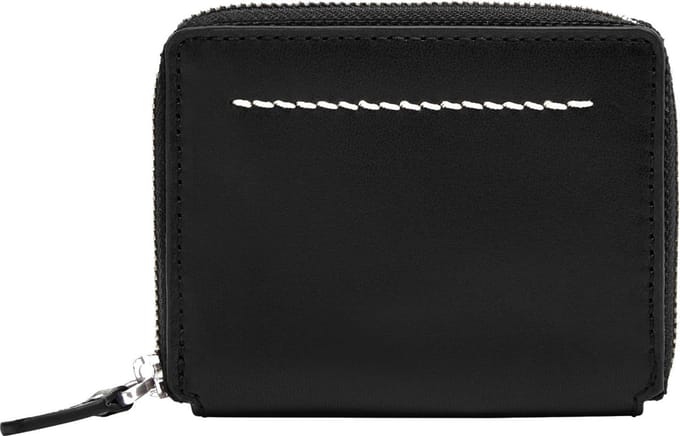 FOSSIL Leren Kaarthoes Westover Card Case Black Zwart