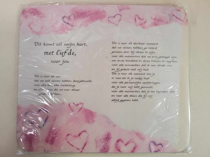 Muismat met prachtige tekst - Mousepad