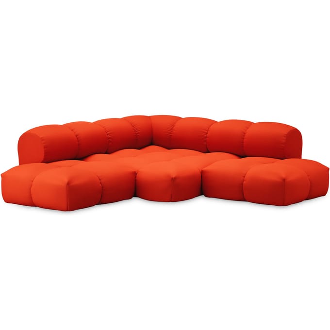 Objekte unserer Tage zander Sofa Design 10 (4 -zit) - Vidar 0542 Zuiver oranje