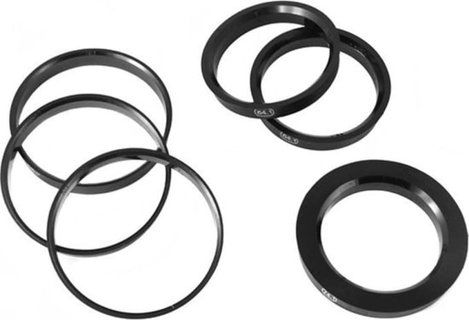 Set TPI Centreerringen - 72.5->71.6mm - Zwart