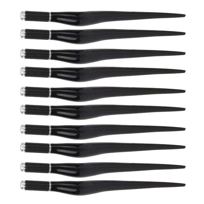 10pcs Stylo Microblading Tatouage Manuel Semi-Permanent Sourcil Lèvre Eyeliner Stylos Microblading Noir black