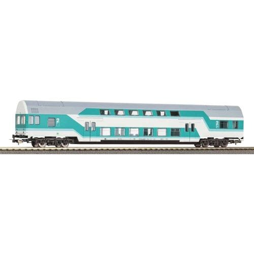 Piko H0 53109 H0 dubbeldeksrijtuig DBmq 776 mintgroen van de DR DBmq 776