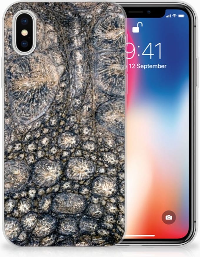 Apple iPhone X | Xs TPU Hoesje Krokodillenprint