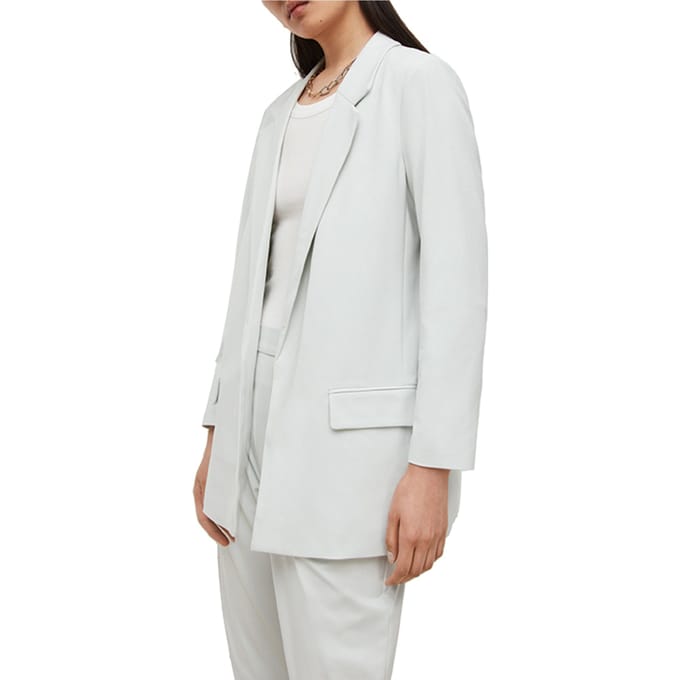 AllSaints Aleida Jersey Blazer Mint Green Größe: 42 | Blazer Outlet | Damen | Cyan