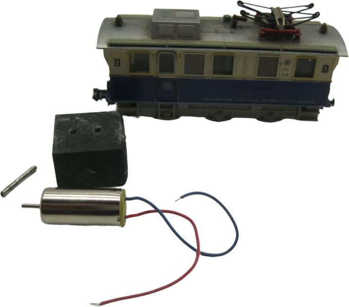 micromotor NF004 motor ombouwset voor Fleischmann Schienereinigungslok, Werkslok