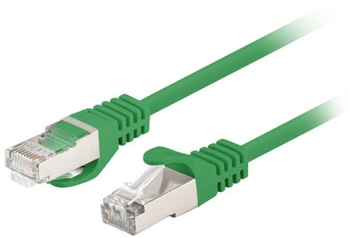 Lanberg patch cable - 25 cm - green RAL 6024 - Groen - 0.25m