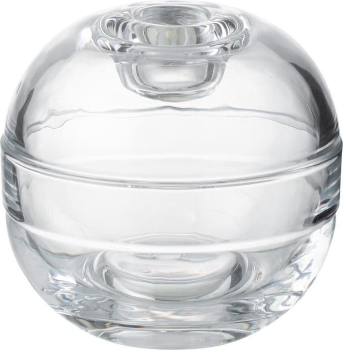 J-Line kaarshouder Pot - glas - transparant