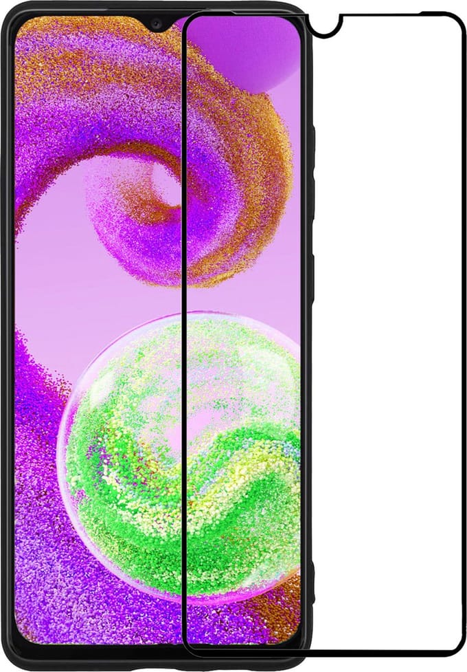 Screenprotector - Geschikt voor Samsung Galaxy A04s - Full Cover - Beschermglas - Gehard Glas - Tempered Glass - Screen Protector
