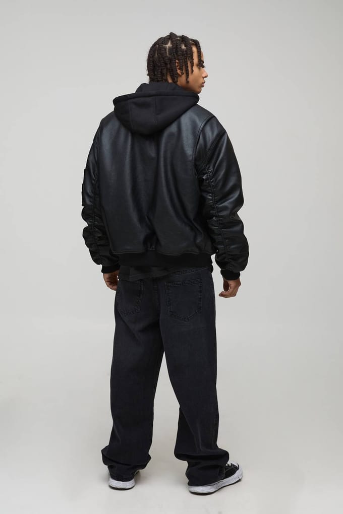 Relaxte rigide gewassen jeans | Charcoal | Size 30R