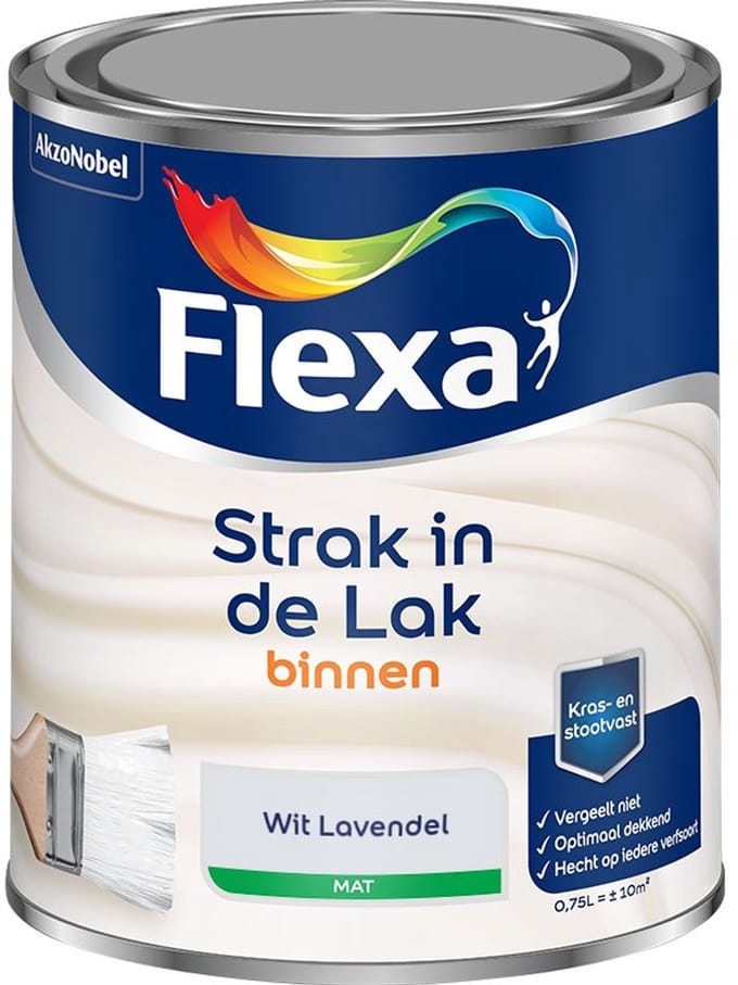 Flexa - Strak In De Lak Binnenlak Mat - Wit Lavendel - Mengverf - 750 Ml