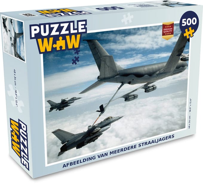Puzzel Afbeelding van meerdere straaljagers - Legpuzzel - Puzzel 500 stukjes
