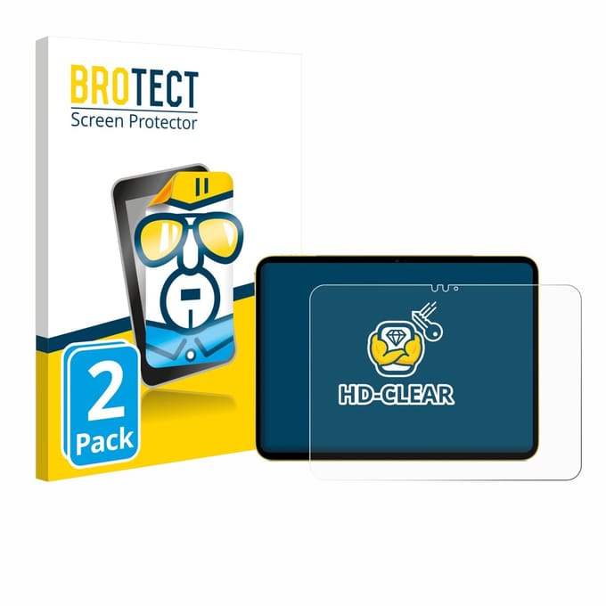 BROTECT - Screenprotector voor Apple iPad Air 11" M3 2025 / M4 2026 - Folie Beschermfolie transparant 2 Stuks
