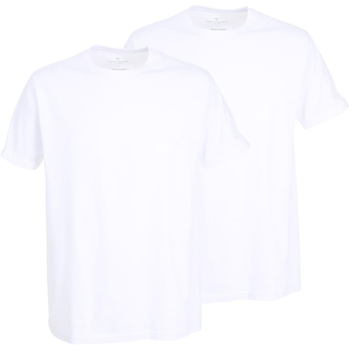 TOM TAILOR - Ohio - Heren Ondershirt met ronde hals - 2-pack - Wit