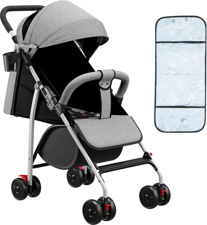 Kinderdriewieler 4-in-1 Loopfiets met Duwstang voor Peuters en Kleuters