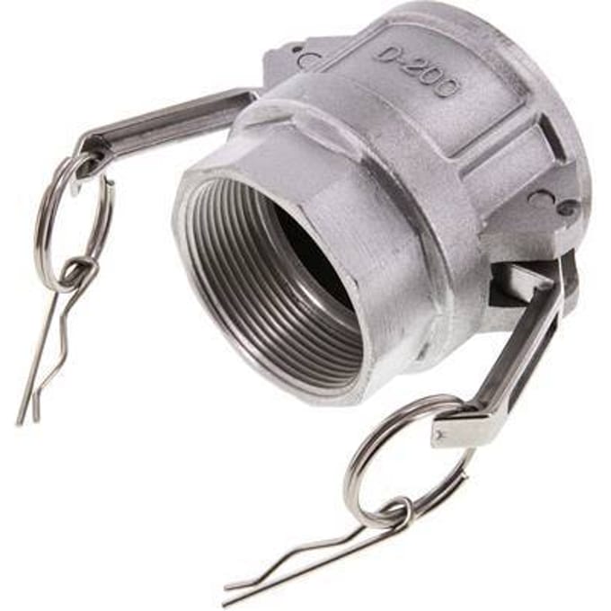 Camlock DN 50 (2'') Koppeling AluminiumRp 2'' met binnendraad Type D MIL-C-27487