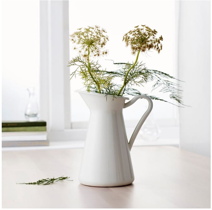 Vaas Emaille Kruik Kruik Pot Grote Metalen Bruiloft Decor