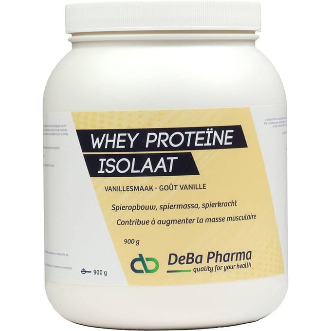 DeBa Pharma Whey Proteine Isolaat Vanille 900 Poeder
