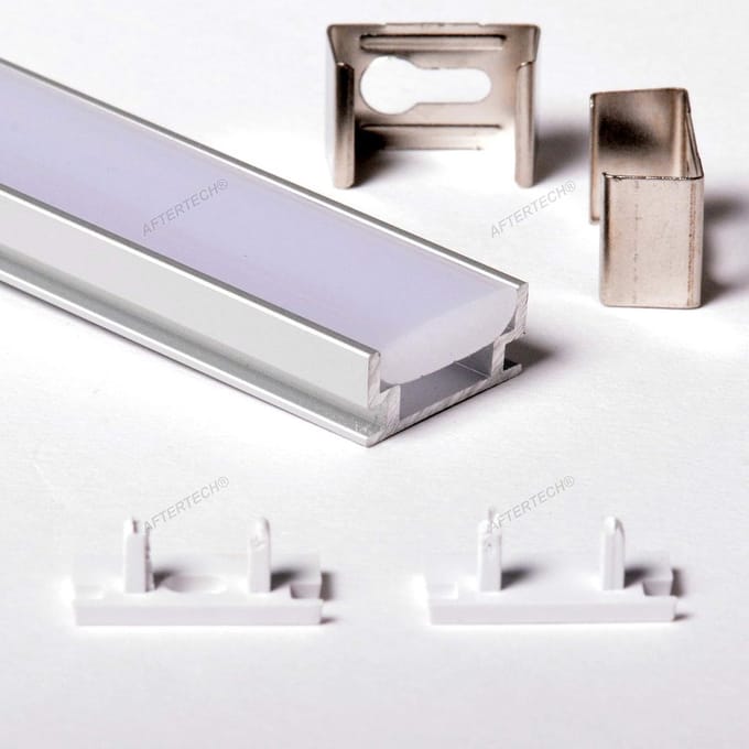 2 Meter Aluminium Profiel voor LED Strip met Diffuse Kap