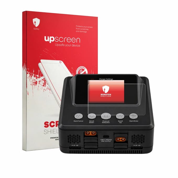 upscreen - Screenprotector voor Spektrum Smart Charger S450 G2 - Folie Beschermfolie transparant
