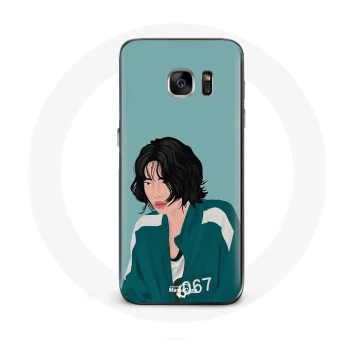 Case voor Samsung Galaxy S7 Edge Squid Game Kang Sae Byeok Fanart Face Drawing