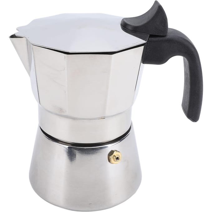 Espressomaker RVS Achtkantige Gelijkmatige Warmteverdeling Espressomaker Pot Zilver Type 1 white