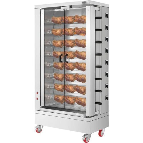 GGM Gastro Elektro Hähnchengrill - 26,4 kW - mit 8 Spießen für bis zu 48 Hähnchen