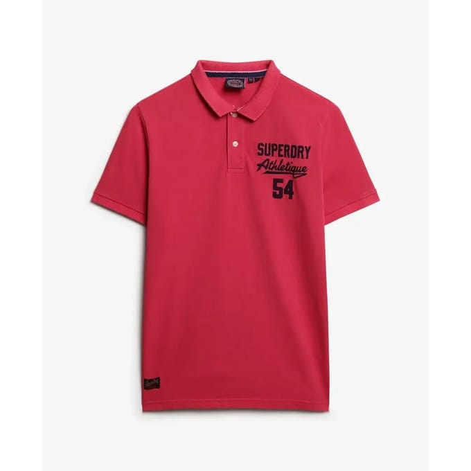 Superdry Applique Classic Fit Korte Mouw Poloshirt Roze L Man