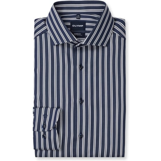 OLYMP Luxor Overhemd, Modern Fit, Royal Kent, Marineblauw
