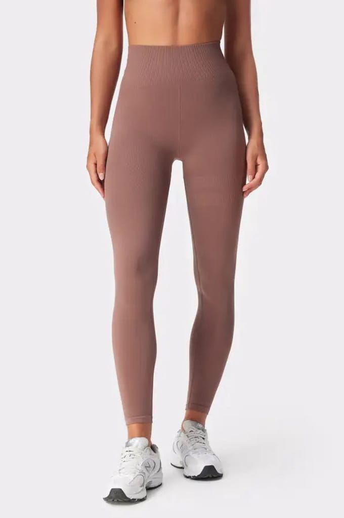 Stronger - Eclipse Seamless HW Tights - Sportlegging - Dames - Zalm - Maat XL