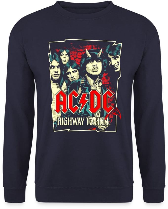 AC/DC Logo En Band Highway To Hell Album Sweater Heren