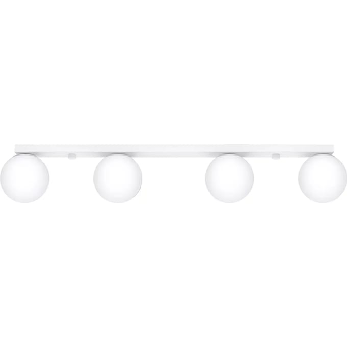 Sollux Lighting Plafondlamp Yoli - 14.5x88x12cm - G9 - wit - staal/glas