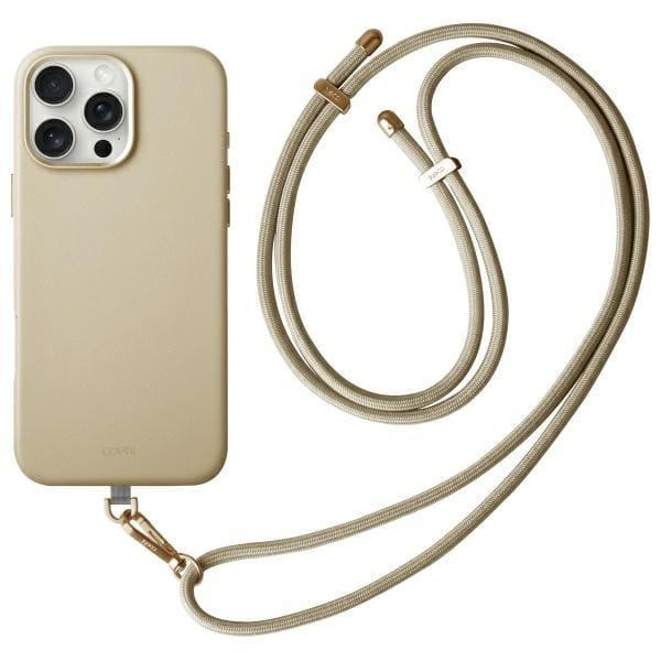 Hoesje voor iPhone 16 Pro UNIQ Magnetisch Opladen Crème