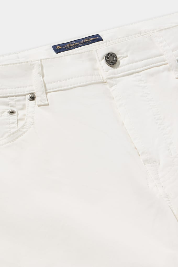 Brooks Brothers 5-pockets Cotton White Größe: W36 | Hosen Outlet | Herren | Weiß