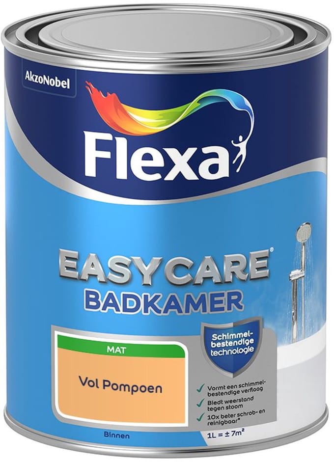 Flexa - Easycare Badkamer - Vol Pompoen - Mengverf - 1 L