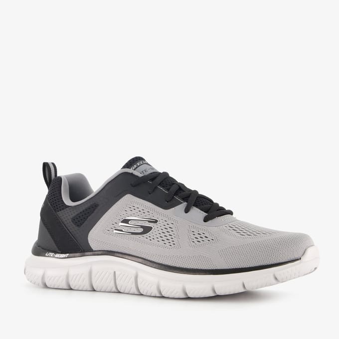 Skechers Track Ripkent heren sneakers grijs zwart
