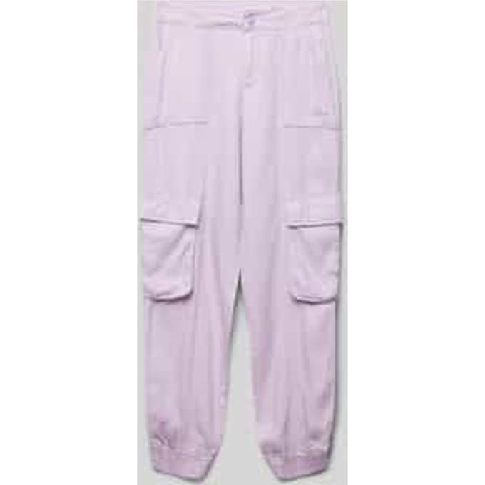 Baggy fit cargobroek met labelstitching