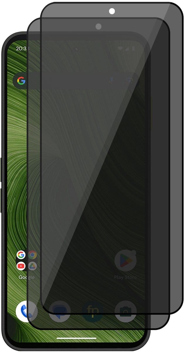 Privacy Screenprotector geschikt voor Fairphone 6 - 2x Volledig Dekkend Glas Screen Protector