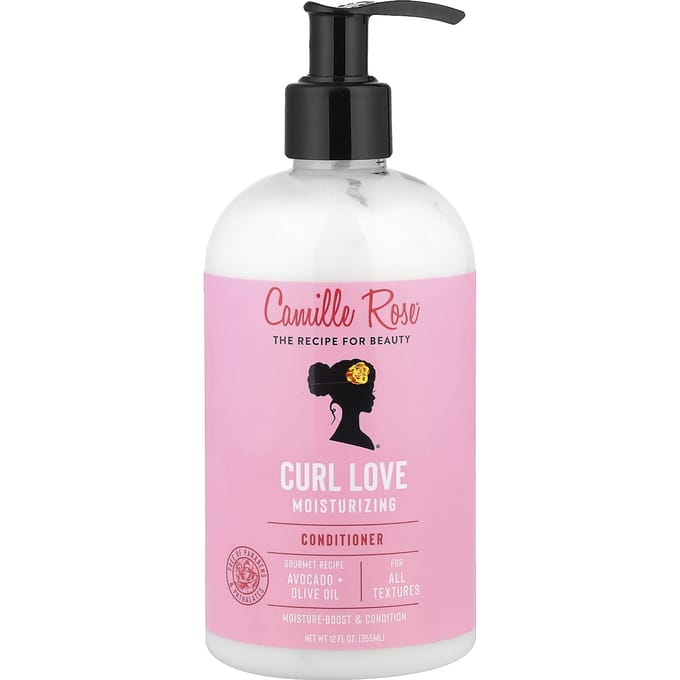 Camille Rose, Après-shampoing Hydratant Curl Love, Toutes Textures, 355 ml (12 fl oz) pink