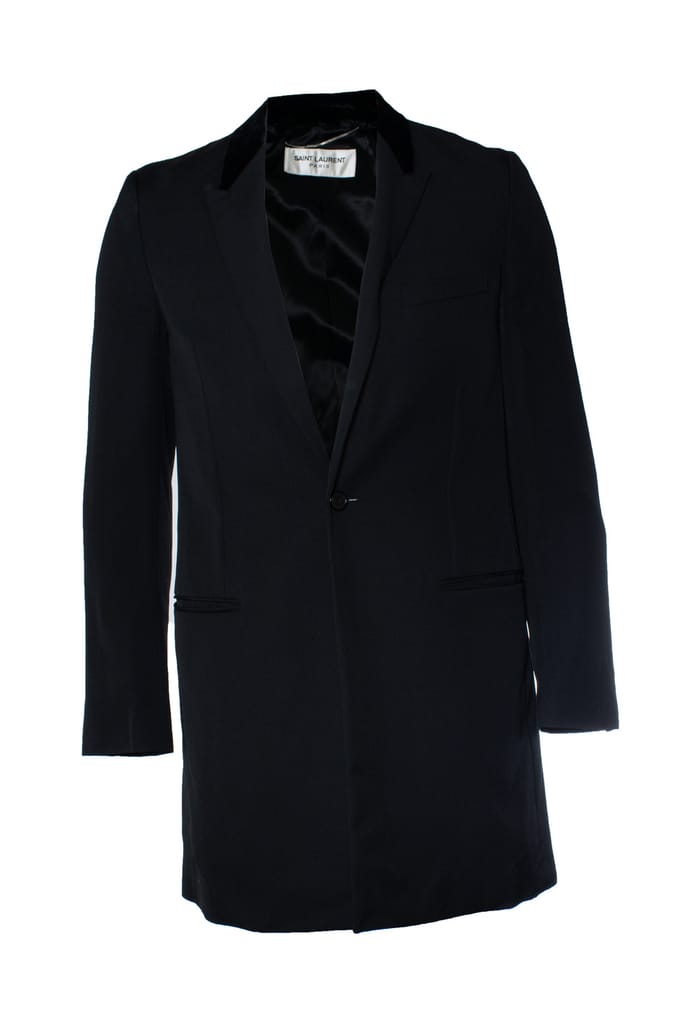 Saint Laurent, lange blazer met fluwelen revers 2017