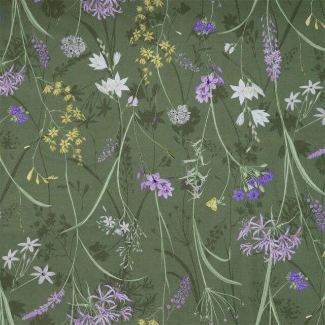 Madison - Zitkussen Wicker Donna green canvas eco+ - Ca. 48x48 cm - Set van 4