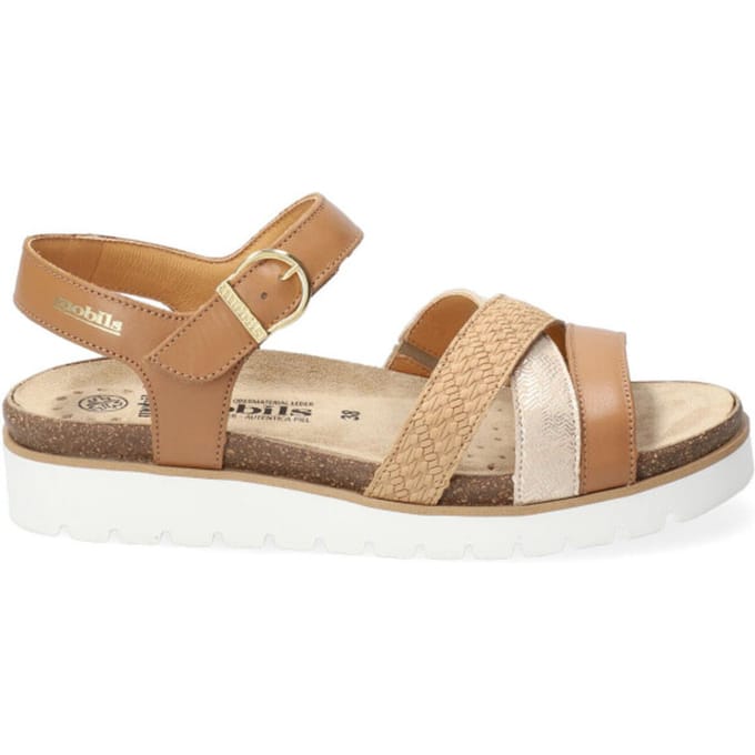 Mephisto Mobils - THINA SILK - Platte sandalenDames Sandalen - Kleur: Bruin - Maat: 42