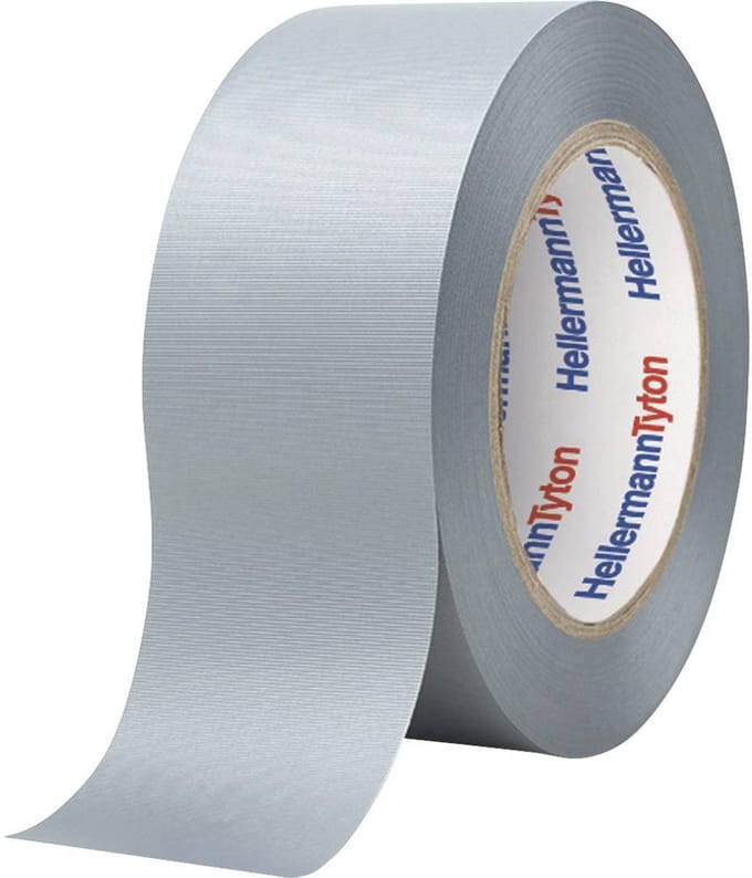 HellermannTyton HTAPE-ALLROUND1500-PVC-GY 710-01000 PVC-plakband (l x b) 46 m x 51 mm 1 stuk(s)