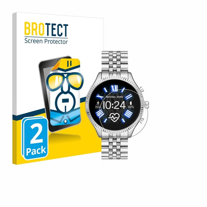 BROTECT - Screenprotector voor Michael Kors Access Lexington 2 - Folie Beschermfolie transparant 2 Stuks