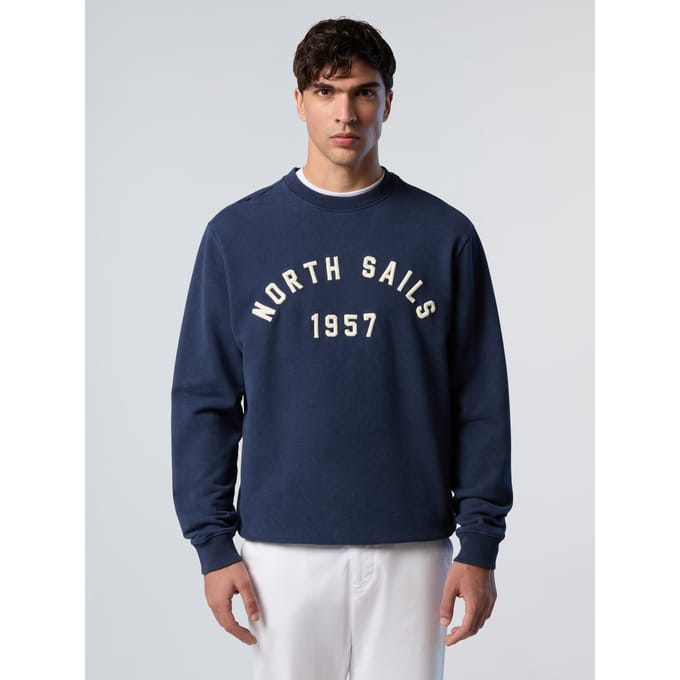 North Sails Hoodie Hoodie met geborduurde letters