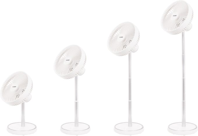 Vento Draadloze Telescopische Ventilator - Ventilator - Draadloos - Telescopisch - 4 Snelheden - Oplaadbaar