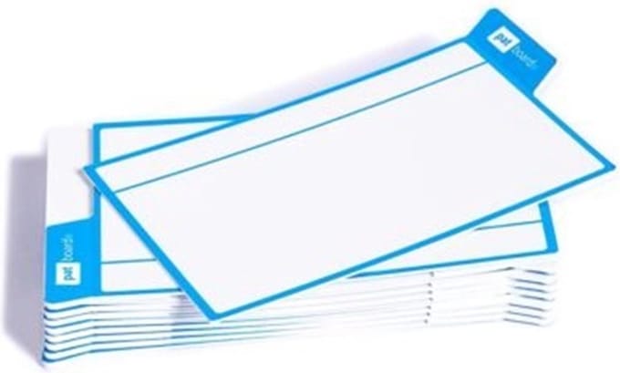 Taak Kaarten scrum kanban - nanocups voor glas - blauw