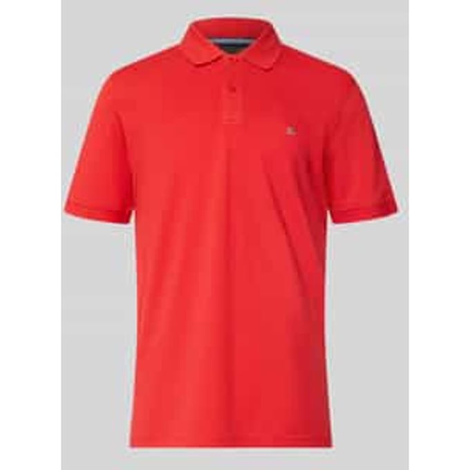 regular fit poloshirt met stitching